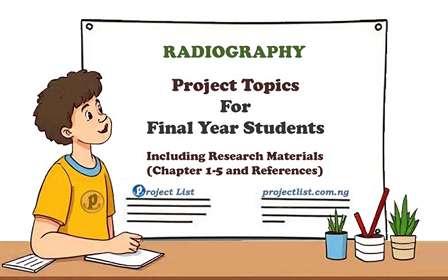 Rsr Project Topics Radiography Project Topics for Final Year Students