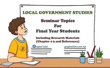 Local Studies Display Examples Local Government Studies Seminar Topics for Students